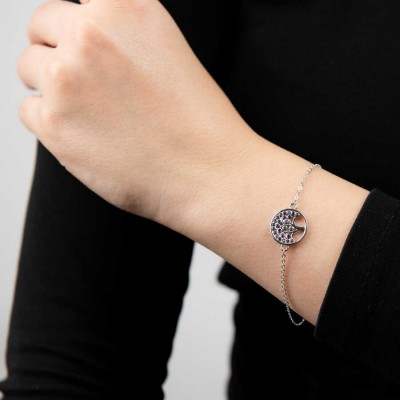 Mode Silver - Ağaç Motifli Gümüş Bileklik