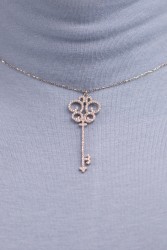 Mode Silver - Anahtar Motifi Gümüş Kolye Mode Silver - Anahtar Motifi Gümüş Kolye
