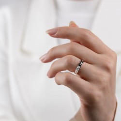 Mode Silver - Ayarlanabilir Ölçülü Renkli Butterfly Gümüş Yüzük