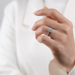 Mode Silver - Baget Taşlı Gümüş Yüzük