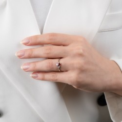 Mode Silver - Karma Taşlı Gümüş Yüzük