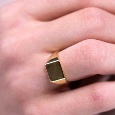  - Köşeli Şovalye Gümüş Yüzük