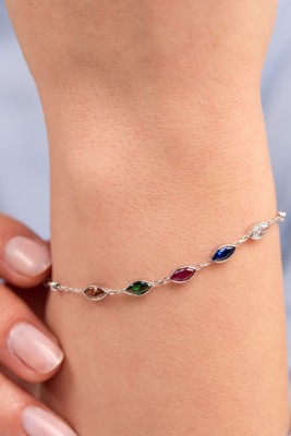 Mode Silver - Taşların Tılsımı Gümüş Bileklik