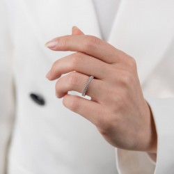 Mode Silver - Tek sıra Tamtur Gümüş Yüzük