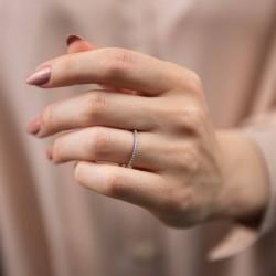 Mode Silver - İnce Tamtur Gümüş Yüzük