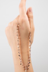 Mode Silver - Taşlı Rose Gold Zincir Kolye Mode Silver - Taşlı Rose Gold Zincir Kolye