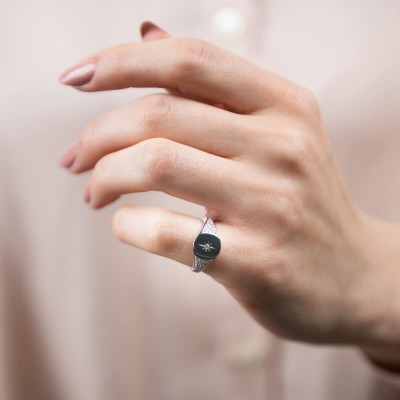 Mode Silver - Taşlı Şovalye Yüzük