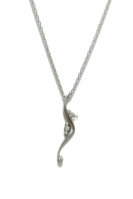 - Taşlı Tasarım Gümüş Kolye  - Taşlı Tasarım Gümüş Kolye