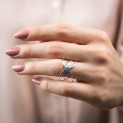 Mode Silver - Taşsız Özel Tasarım Gümüş Yüzük