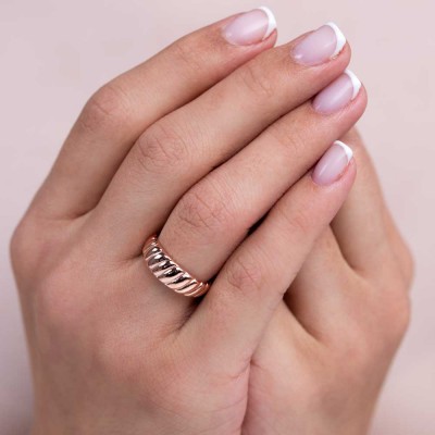  - Taşsız Tasarım Gümüş Yüzük