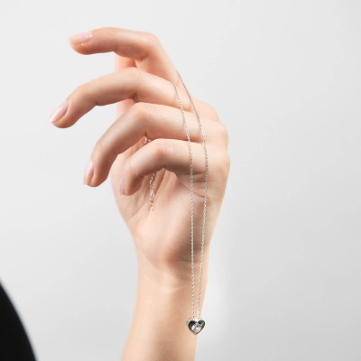 Mode Silver - Tektaş Kalp Gümüş Kolye Mode Silver - Tektaş Kalp Gümüş Kolye