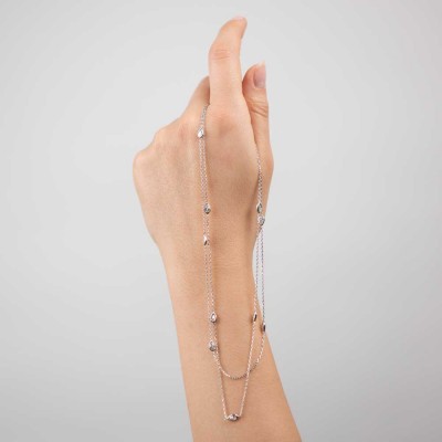 Mode Silver - Uzun Damla Form Gümüş Kolye